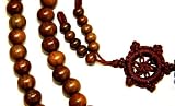 Buddhist Mala Beads - 9mm- dark sandalwood