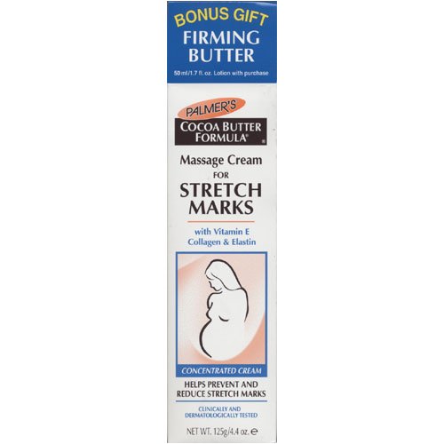 Buy Palmer’s Cocoa Butter Formula Massage Cream For Stretch Marks, 4.4 oz + FREE Firming Butter Lotion 1.7 fl oz