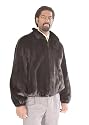 Mens Ranch Mink Zippered Bomber Jacket -Full Pelts