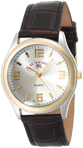 U.S. Polo Assn. Men's US5132 Brown Crocodile Strap Watch