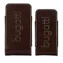 Ledertasche Twin von bugatti passend zu LG Electronics KF600, KF 600, Leder Tasche, braun