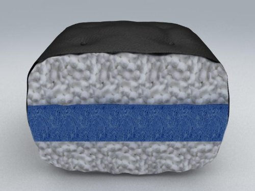 Westwood Deluxe Foam Microfiber Full 6-Inch Futon Mattress, Black