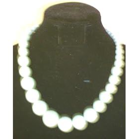 Click here to buy :White Color Graduated Cultured Pearl Choker Necklace and Matching Earrings for Women and Teens by Gita.