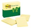 Post-it Greener Notes, 4 x 6-Inches, Canary Yellow, Lined, 12-Pads/Pack