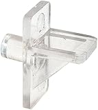 Prime-Line Products U 9147 Shelf Support Peg, 1/4-Inch, Clear Plastic,(Pack of 12)