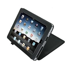 MaryCom PREMIUM QUALIT�T Ledertasche mit St�nder f�r Apple iPad in Schwarz + Gratis Displayschutzfolie / Etui / Bag / Schutztasche / Leder SS iPad