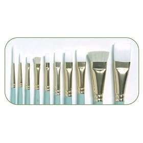 One Stroke Painting INT4160 Folk Art Glass and Ceramic Value Brush Pack