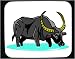 Mouse Pad with buffalo, drinking, water, animal