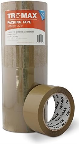 Tromax 36-rolls (Brown/tan) Packing Tape 2"x110 Yards 2.0 Mil - Bopp Material - Strong Carton Sealing Tape
