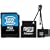 Blazing 8GB MicroSD Memory Card with MiniSD & StandardSD Adapters for Olympus Stylus Tough 6000 / Stylus Tough 8000 / SP-590UZ / FE-46 and More Digital Cameras ***Includes Mini Tripod***