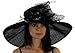 Polka Dot Wide Brim Organza Derby Hat with Jewel Accents