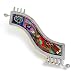 Flowering Vine and Torah Mezuzah from the Artazia Collection #718 GM OM