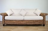 Rattan Direct Ltd. Conservatory furniture NEW YORK ABACA (Banana leaf) 3.5 Seater Designer Sofa
