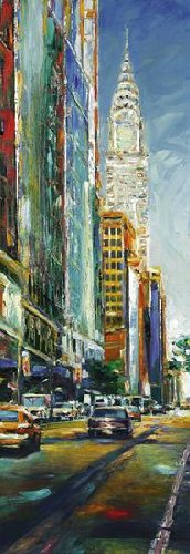 Cover image : Leaving Bryant Park Art Print Poster By Jurgen Schmiedekampf, 13.25 