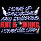 Bowling-Draw The Line Adult T-Shirt