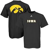 Iowa Hawkeyes NCAA Black Primetime Adidas Adult T-Shirt