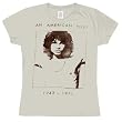 Jim Morrison - American Poet Distressed Ladies Fitted T-Shirt by Junk Food