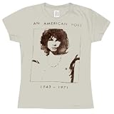 Buy Jim Morrison - American Poet Distressed Ladies Fitted T-Shirt by Junk Food by Red Rocket
