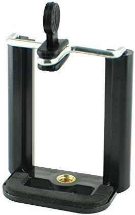 PicPro No. 1 Cell Phone Tripod Adapter - Universal and Lightweight Smartphone Holder for iPhone 6 Plus 5S 5C 5 4S Galaxy S6 Edge S5 S4 S3 Note 4 3 2 HTC One Sony Xperia Z3 Z2 Z1 Z and many more! (Black, 2.8'' to 3.37'')