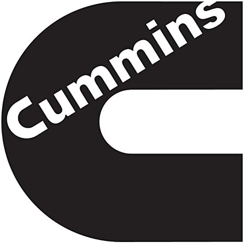 CUMMINS vinyl decal sticker 11" X 11" Blue Chrome White Black Red Green Yellow, Black, 9 Inch (23cm)