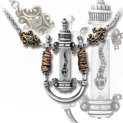 GMT Electro Magnetic Chamber - Alchemy Gothic Pendant Necklace