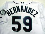 Felix Hernandez Autographed/Hand Signed Seattle Mariners Baseball Jersey
