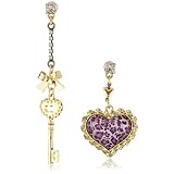 Betsey Johnson Lovely Leopard Mismatch Heart a