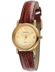Timetech Womens 2661L Brown Leather Strap Watch