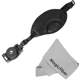 Hand Strap for DSLR Cameras Canon Nikon Pentax (strap & tripod mount) + MagicFiber Microfiber Cleaning Cloth