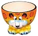 ZooBuds Dog Hand Painted Ice Cream or Cereal Face Bowl