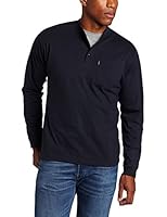 Key Apparel Men's Long Sleeve Heavyweight 3-Button Pocket Henley