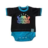 MONICA BABY BLUE ベビー ロンパース グラデーション ロンパース 80サイズ ブラック コットン 2111517013
