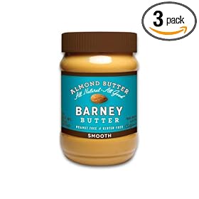 Barney Butter Smooth Almond Butter, 16-Ounce Jars (Pack of 3)