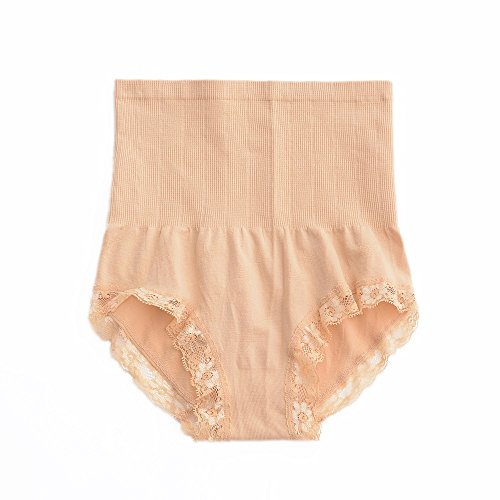 Shangmu Women's Hi-Waist Shapewear Brief Seamless Firm Anti Bacterial Shaper Panty (flesh color)