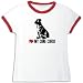 T-Shirt Ringer Woman White  I Love My Cane Corso  Dog