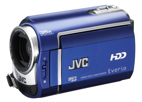 : JVC GZ-MG330A Slim HDD/microSD Hybrid Camcorder With Konica Minolta Lens (35x Optical Zoom)