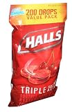 Halls Mentho-Lyptus Cough Suppressant - 200 Cherry Drops