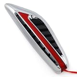 Universal Trimming Red Lens LED Roadster Coupe Turbo Racing Car SUV Truck Air Hood Bonnet Side Marker Turn Signal Fender Vent Sport w/ Control Box Kit for Ford Freestar F-150 Heritage F-250 F-350 F-450 F-550 Focus E-250 E-350 E-450 Ranger Explorer Mustang Expedition Excursion Escape Fusion Freestyle Edge Contour