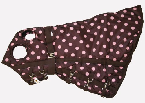 Horse Blanket Hood Neck Cover 420 Denier Pink Polka Dots