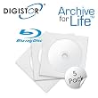 DIGISTOR 25GB Blu-ray BD-R Media, White Inkjet Printable Disc (5-Pack)