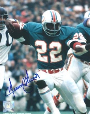 Mercury Morris Autographed Miami Dolphins 8x10 Photo