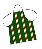 Two Dogs Designs Barbecue Apron, Green Stripes