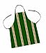 Two Dogs Designs Barbecue Apron, Green Stripes