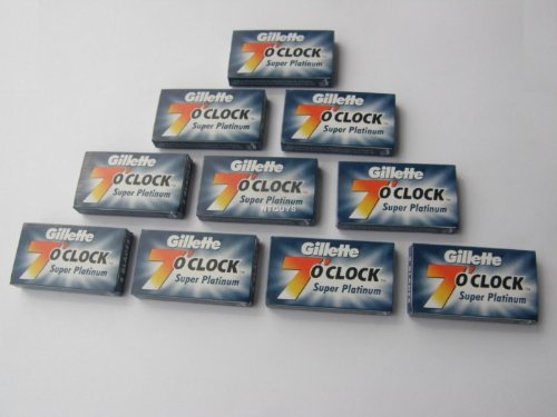 50 SUPER PLATINUM 7 Razor Blades