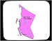 Mouse Pad with map, british, columbia
