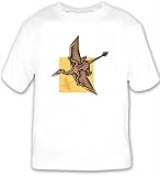 T-shirt with dinosaur, bird, animal, prehistoric