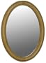 Belle Foret BF33792 Oval Mirror, Light Brown