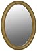Belle Foret BF33792 Oval Mirror, Light Brown