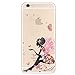 iPhone 6S Plus Case,iPhone 6 Plus/6S Plus TPU Case,UZZO Cute Girl Flower Fairy Animal Giraffe Print Ultra Thin TPU Silicone Gel Case,[Crystal Clear] TPU Back Case Cover for iPhone 6 Plus/6S Plus