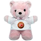 Teddy Bear Pink I Love Basketball